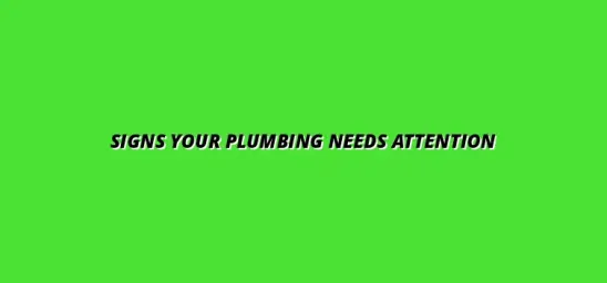 Key signs that indicate your plumbing needs maintenance