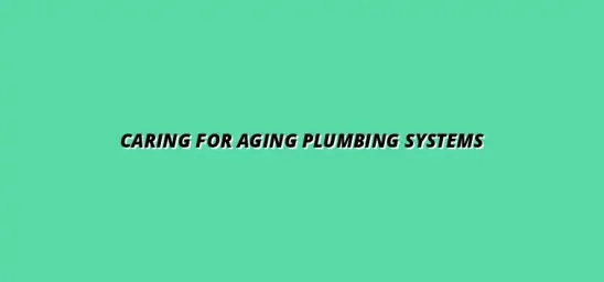 Tips for maintaining old plumbing systems