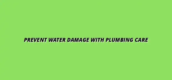 How to prevent water damage through plumbing upkeep