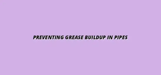 How to prevent grease build-up in your kitchen pipes