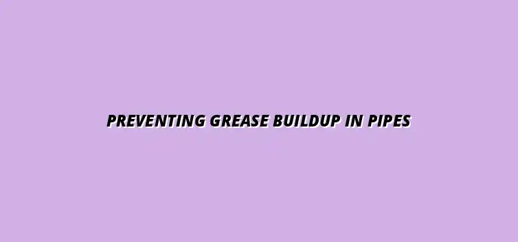 How to prevent grease build-up in your kitchen pipes